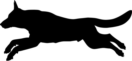 Sticker - Dog Silhouette Pet Animal