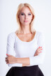 © bartekwardziak - portrait of attractive blond woman on white background