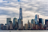 Fototapeta Miasta - NYC Cityscape with One World Trade Center in Background