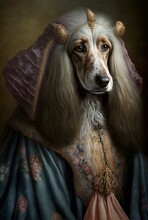 ボルゾイ犬を連れた女性 1920 ? 無料画像 - Public Domain Pictures