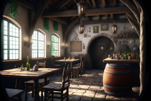 Medieval Tavern Interior, Concept Art