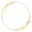 © AnaNas - Gold Foil Frame gold splatter frames glitter,Gold  stroke on transparent background.