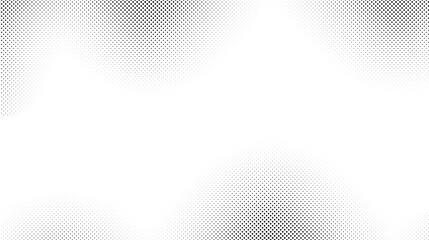 Leinwandbilder - Halftone background. Grunge halftone pop art texture with vanishing effect. White and black faded wavy wallpaper. Rretro backdrop 