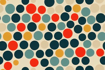 Wall Mural - This seamless modern pattern is a perfect example of the term. Constructed from minimal collage pieces. A trendy outline for your next project. Generative AI