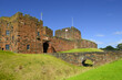 Carlisle Castle a Norman style motte and bailey fortress built in the eleventh century to secure the northern Border of England from Scottish Invasion