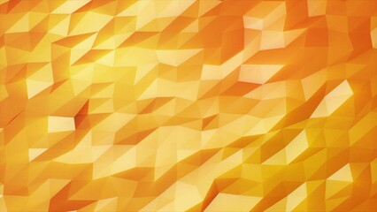 Poster - Abstract moving triangles yellow gold low poly digital futuristic. Abstract background. Video in high quality 4k, motion design