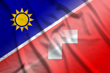 Namibia and Switzerland government flag international contract CHE NAM