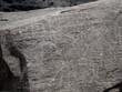 Arte tallado en rocas, dios cabeza serpiente, figura humanoide, cultura antigua, Petroglifos de huancor, Perú, Sudamérica