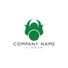 Wall Mural - Green Leaf Plant Nature Farm Business Company Vector Logo Design