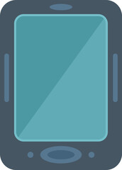 Poster - open ebook icon flat vector. digital education. online tablet isolated
