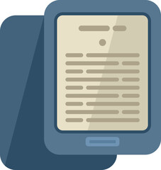 Poster - learning ebook icon flat vector. digital education. online school isolated