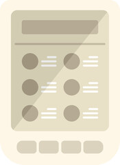 Poster - Ebook screen icon flat vector. Internet mobile. Digital education isolated