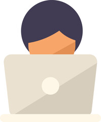 Poster - online training icon flat vector. web course. home video isolated