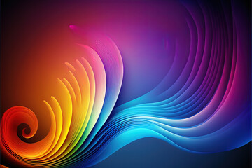 Poster - Rainbow Abstract Background Wallpaper