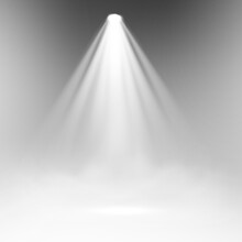 Transparent Studio White Smoke Spotlight