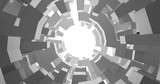 Fototapeta Do przedpokoju - abstract 3d background with circles technology infinite tunnel