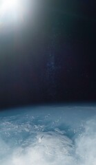 Wall Mural - planet earth with on space background. elements of this image furnished by nasa.