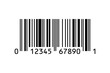UPC-A bar code isolated PNG