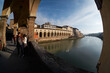 A view of river Arno from Ponte Vecchio in Florence, Italy