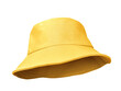 © pornchai - yellow bucket hat isolated on white