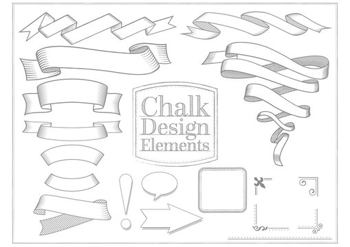 chalk design elements PNG illustration with transparent background 