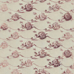  seamless pattern with flowers. generative ai