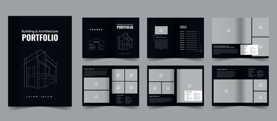 architecture portfolio template design and building technology