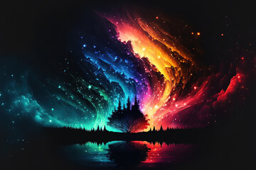 sky night generative ai