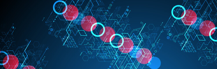 Isometric big data flow processing concept, cloud database. Abstract technology background. Vector illustration