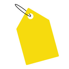 Banner Yellow Sale Tag