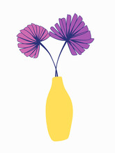 Flower In Vase Digital Art