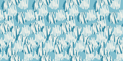 Poster - Blue rounded casual shapes. For printing and use in seamless canvases. Textiles, cups, pillows, notebooks, wallpaper printing and stylish vector background.