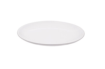 white plate isolated on transparent png