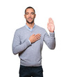 © agongallud - Happy young man doing a gesture of meditation