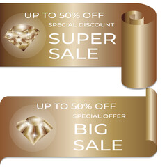 Super sale set of gold labels