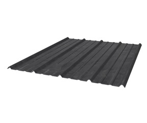 3d rendering stainless steel sheet metal roof tile