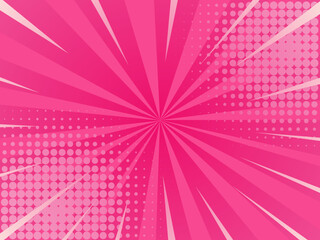 Pink Pop art Background, comic style. Retro style. vector graphic illustration