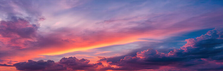 sunset in the sky