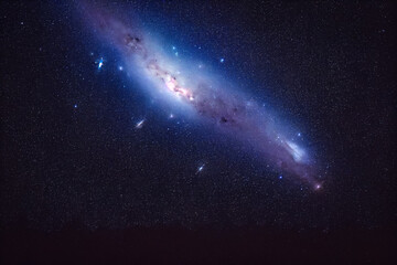 Wall Mural - galaxy with stars and space dust in the universe. space nebula.