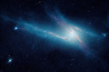 galaxy with stars and space dust in the universe. space nebula.