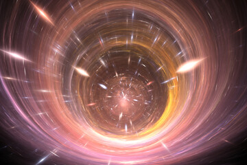 Wall Mural - space-time warp, traveling in space, interstellar travel