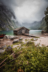 Wall Mural - Obersee boat dock hangar