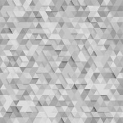 Wall Mural - seamless grey geometric texture with 3d triangle pattern. vector illustration of polygonal surface.