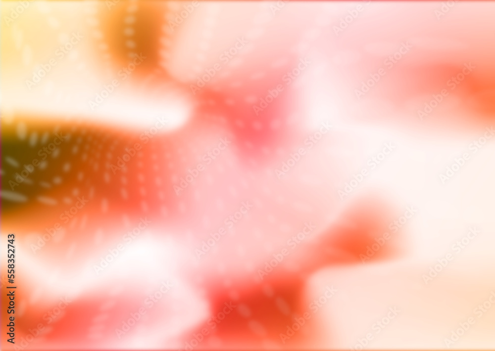 Abstract white-pink-red gradient. Blurred background with deformed ...