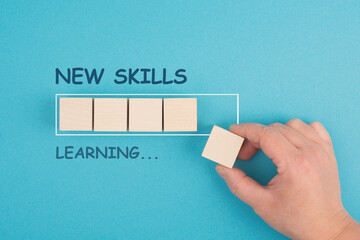 New skills learning, education concept, have a goal and study, knowledge is power strategy