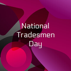 Wall Mural - Vector illustration on the theme of National Tradesmen Day