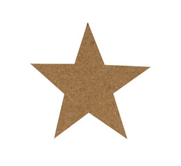 Poster - Star shape created with brown paper for ornament