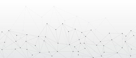 Poster - Abstract network technology geometric dots. Network clipart. Connecting dots and lines. Digital technology with plexus background. Vector illustration