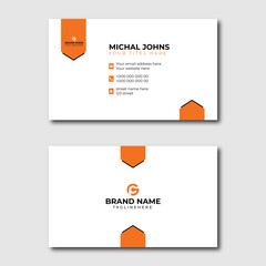 Poster - Business card design template, Clean professional business card template, visiting card, business card template . vector
