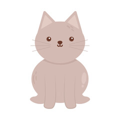 Sticker - cute cat icon